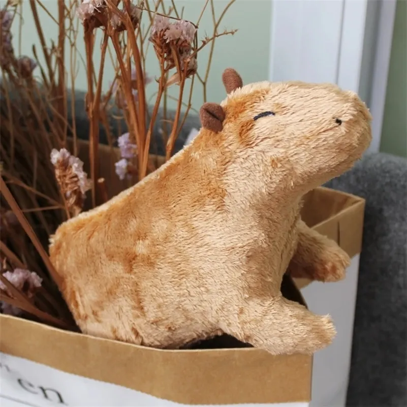 Simulazione simulazione animale capybara peluche giocattoli Capybara bambole di peluche animali morbidi per bambini giocattoli per bambini regalo di Natale 220701