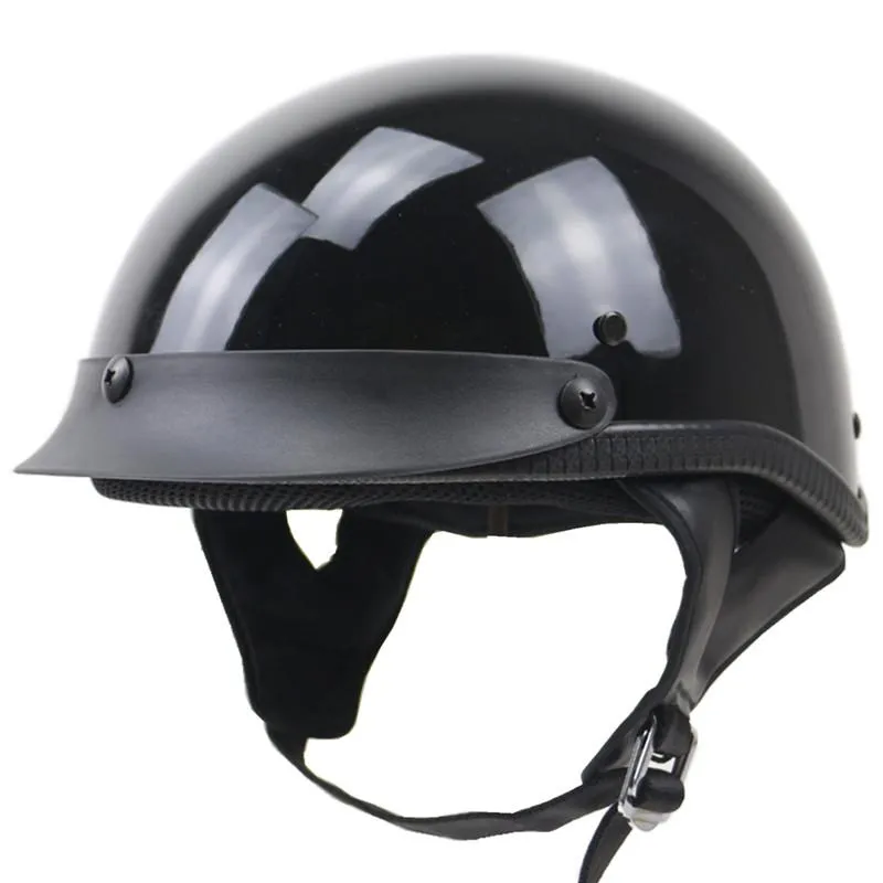 Motorcycle Helmets Chopper Style Bike Helmet DOT Approved Half Face HeadgearsMotorcycle