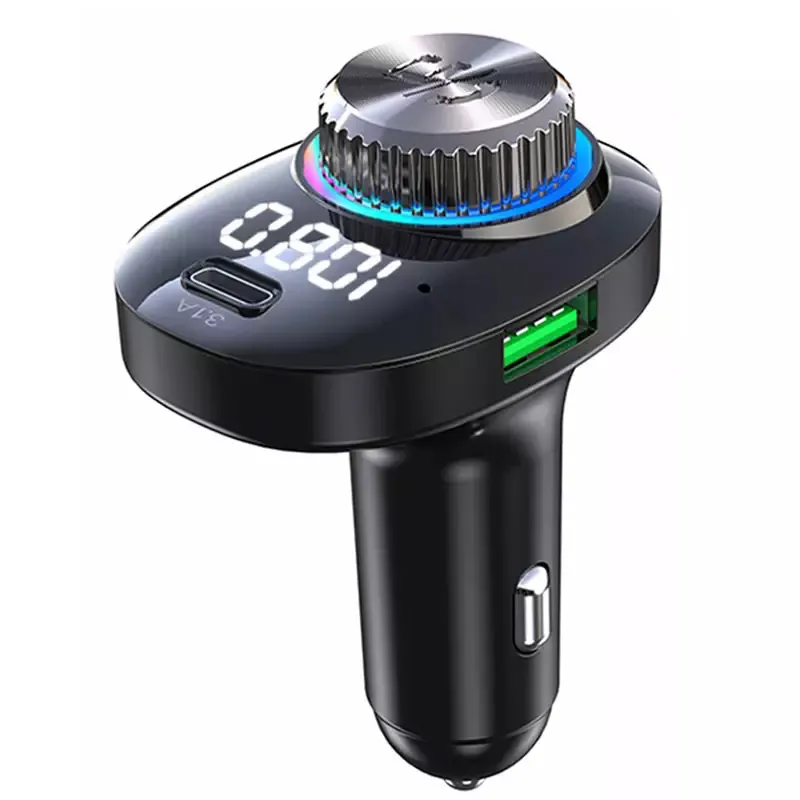 C18 Car Modulator 22.5W Super Fast Chargers Wireless Bluetooth FM Transmitter With Type C Charging Port