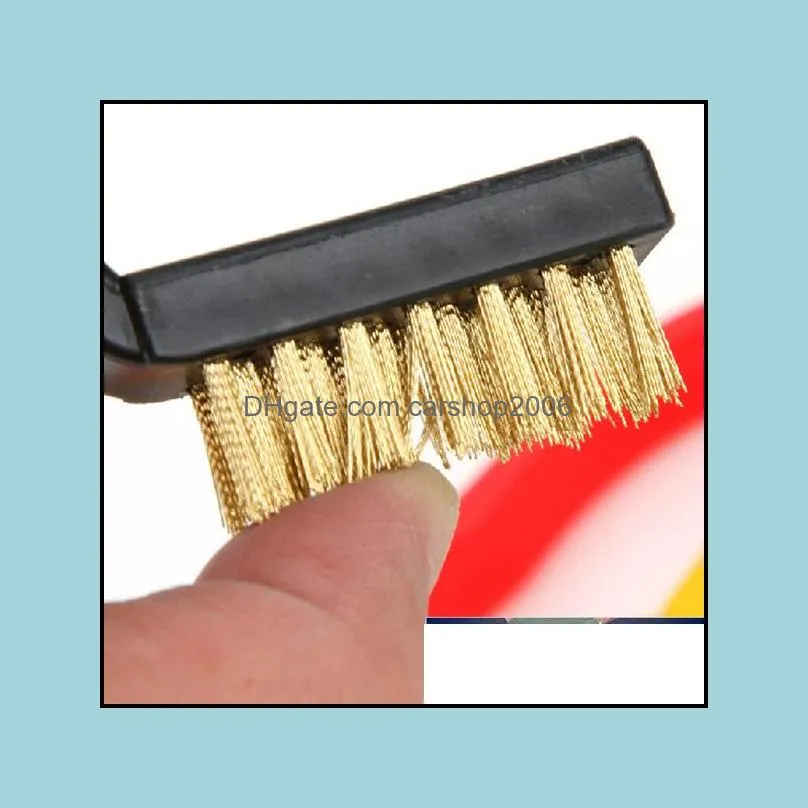 3Pcs Cleaning Wire Brush Kitchen Tools Metal Fiber Brush Strong Decontamination