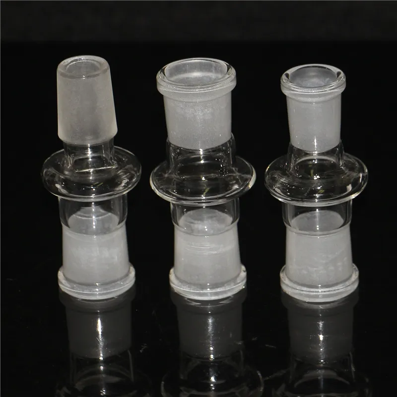 Adattatore per stelo in vetro da 18 mm maschio a 14 mm femmina per narghilè Connettore riduttore per adattatori per bong in vetro ciotola per fumatori banger al quarzo