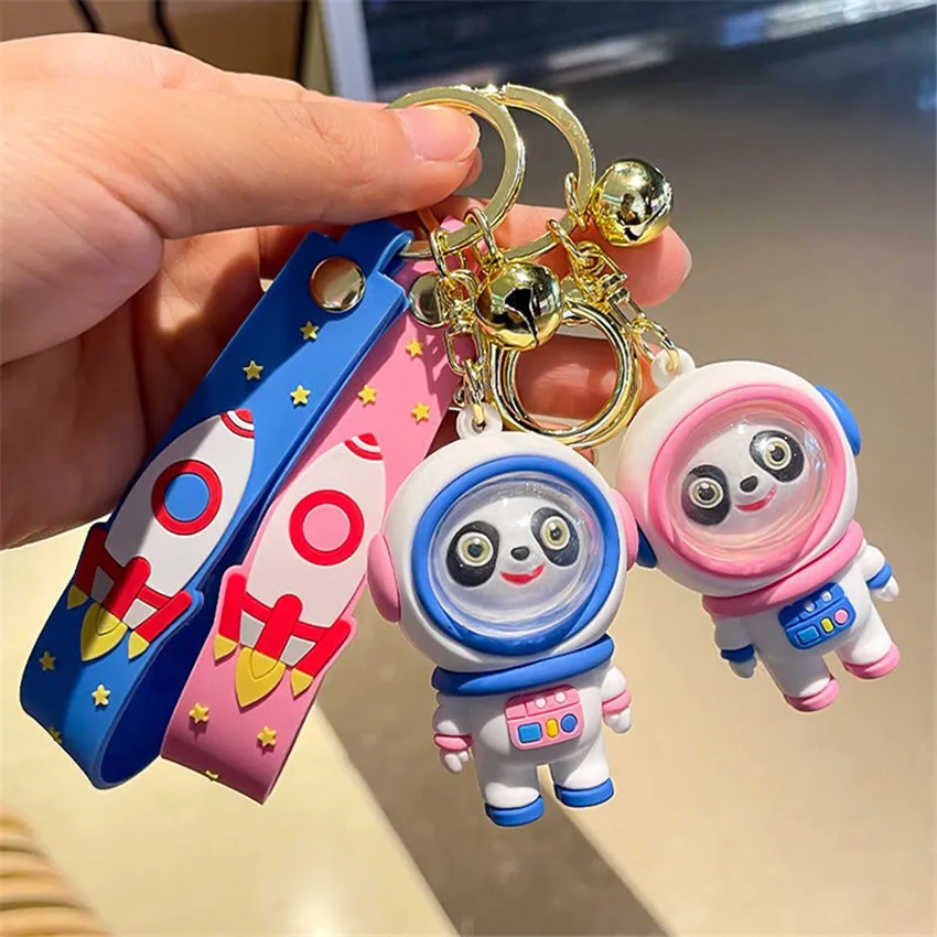 10pcs Cartoon Panda Astronauta Straps Bierek torebki wisior w zawisie