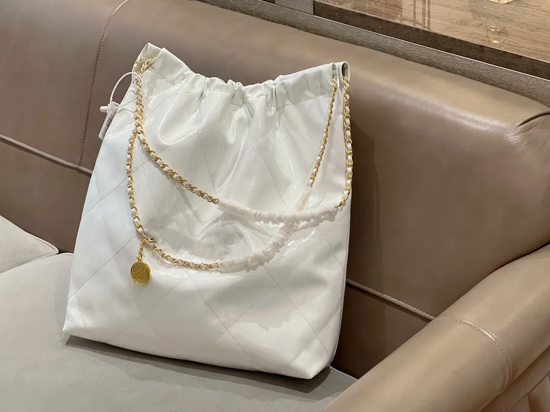 C 2022 Sommer Trend Einkaufstaschen Damen Designer Taschen Luxus One Shoulder Umhängetasche Tragbare Ketten Weiß Passend