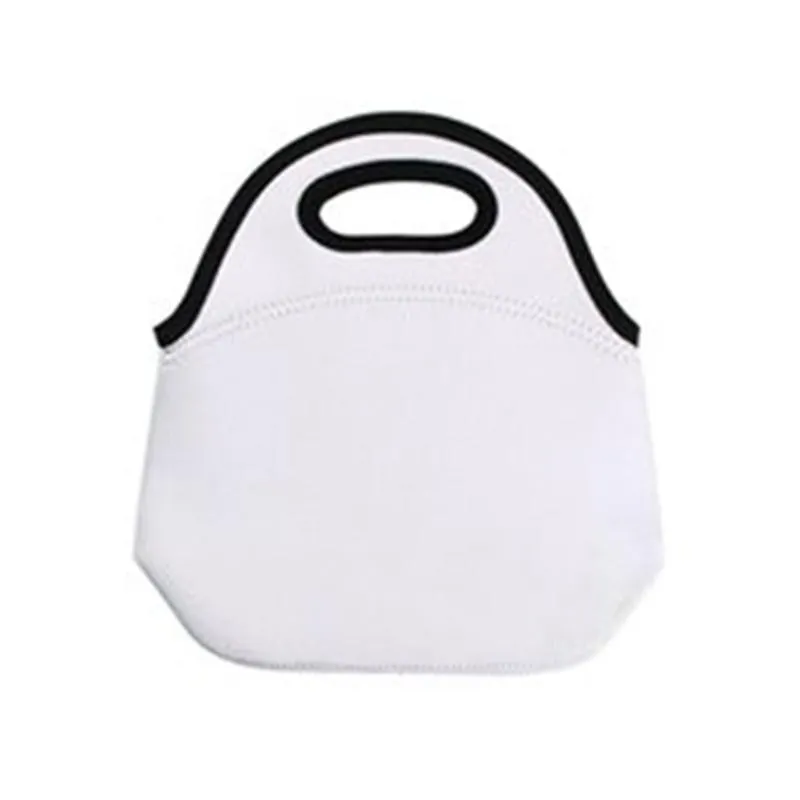 Retail Fashion DIY sublimation blank lunch bag box For heat transfer printing bags neoprene materials blanks