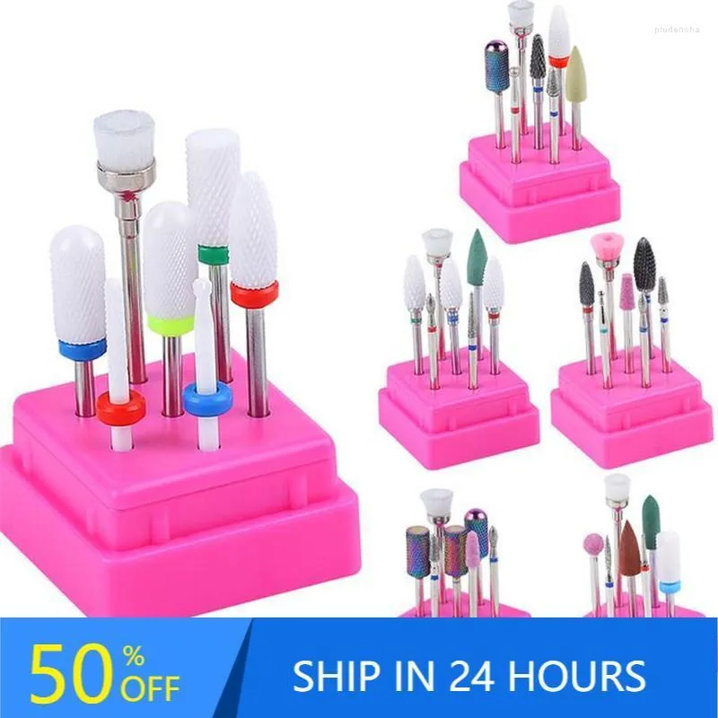 Nail Art Ausrüstung Keramik Bohrer Bits für elektrische Maniküre Maschine Fräser Set Pediküre Mühle Drop 20 Prud22