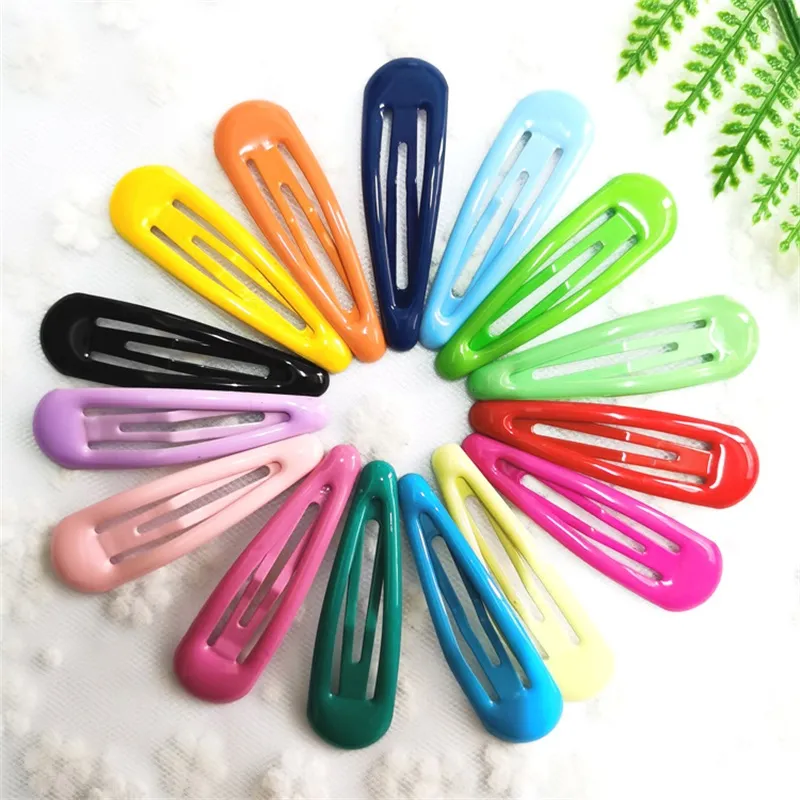 Mignon 10pcs / lot Pinces À Cheveux pour Femmes Barrettes En Métal Accessoires De Cheveux Coloré Snap Alligator Épingles À Cheveux Bébé Adulte Clips Chapeaux 1025 E3