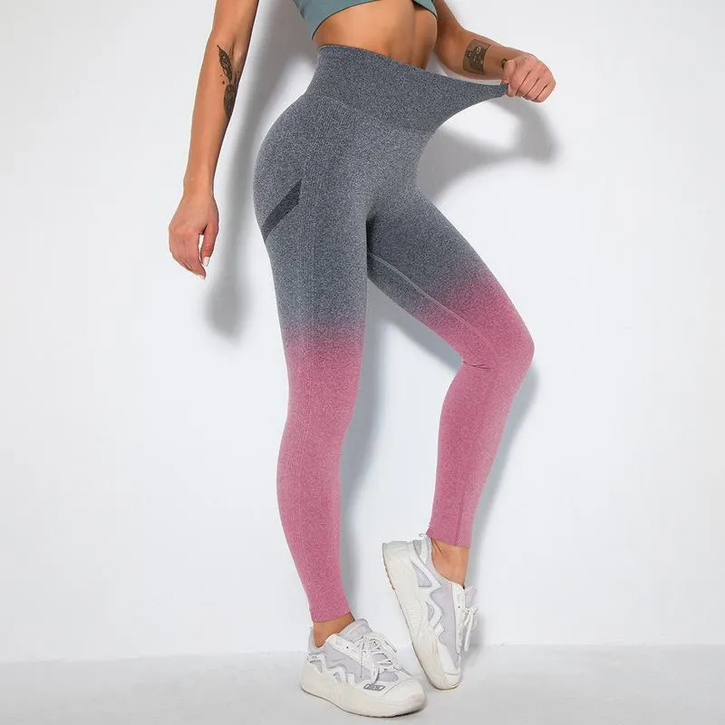 Yoga Outfit Damen Hosen Leggings Gym Fitness Strumpfhosen Top Qualität Sport Legging Hohe Taille Dehnbar Laufen Workout Sportbekleidung