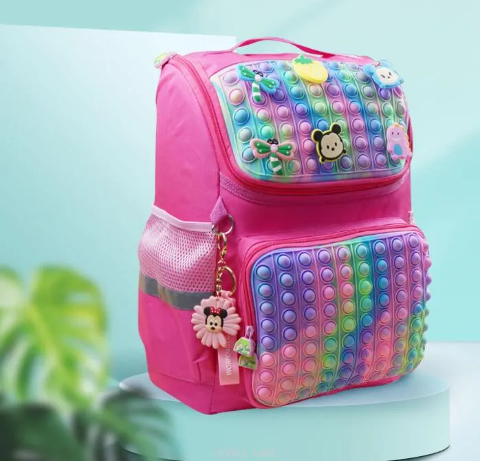 Mochilas escolares bonitas para niños y niñas, mochilas de dibujos animados para niños, mochila ortopédica para niños, bolso de mano, bolso de hombro, mochila escolar