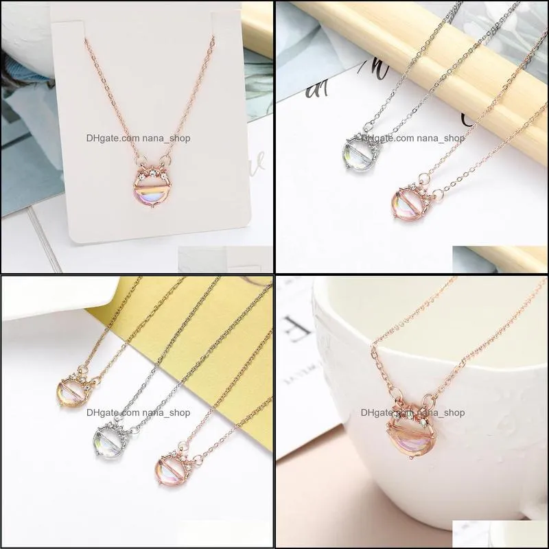 Star Moon Symphony Fairy Pendant Chains Necklaces Clavicle Chain Necklace