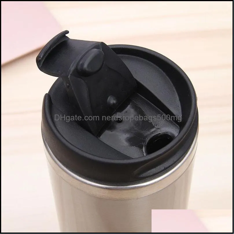Stainless Steel Tumblers Sublimation Blanks Straight Car Water Coffee Cups Doubledeck Coating Womens Mens Cup New Arrival 11jq M2