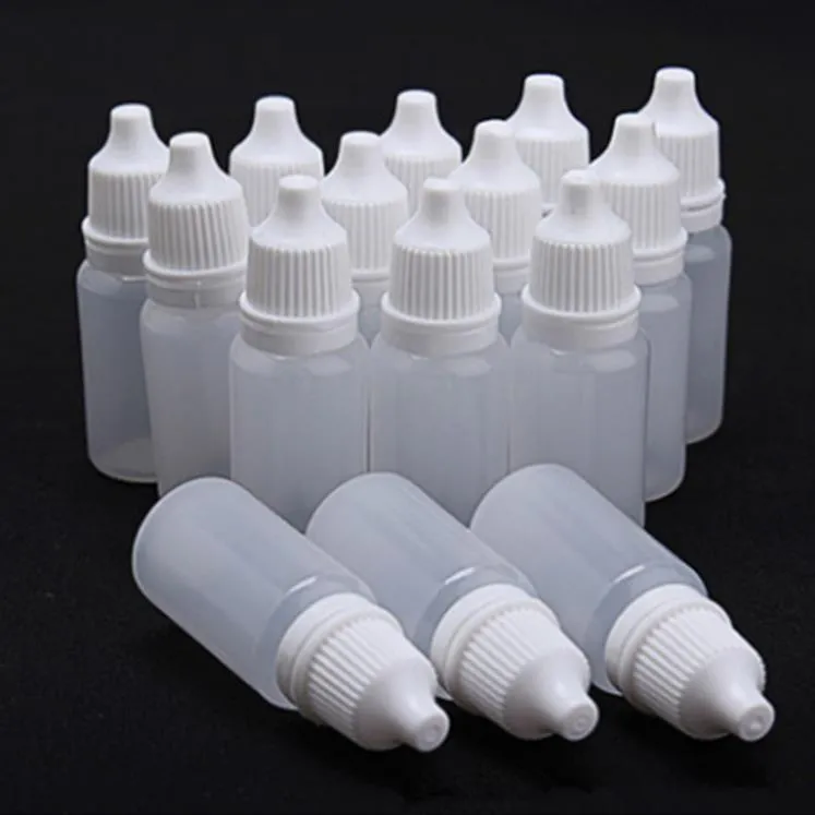 10G سائل العين زجاجة قطرة سائلة صغيرة من البلاستيك زجاجة زجاجة 10 مل فارغة قابلة للتغلب على زجاجات القطرات SN4299