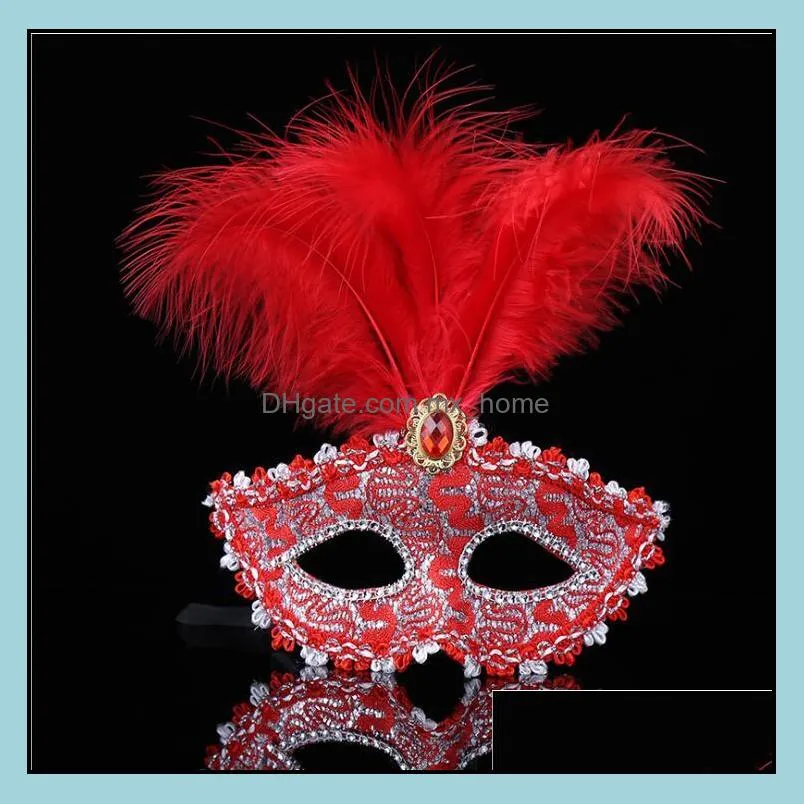 Mask feathers wedding party masks masquerade mask Venetian mask women Lady Sexy masks Carnival Mardi Gras Costume G1171