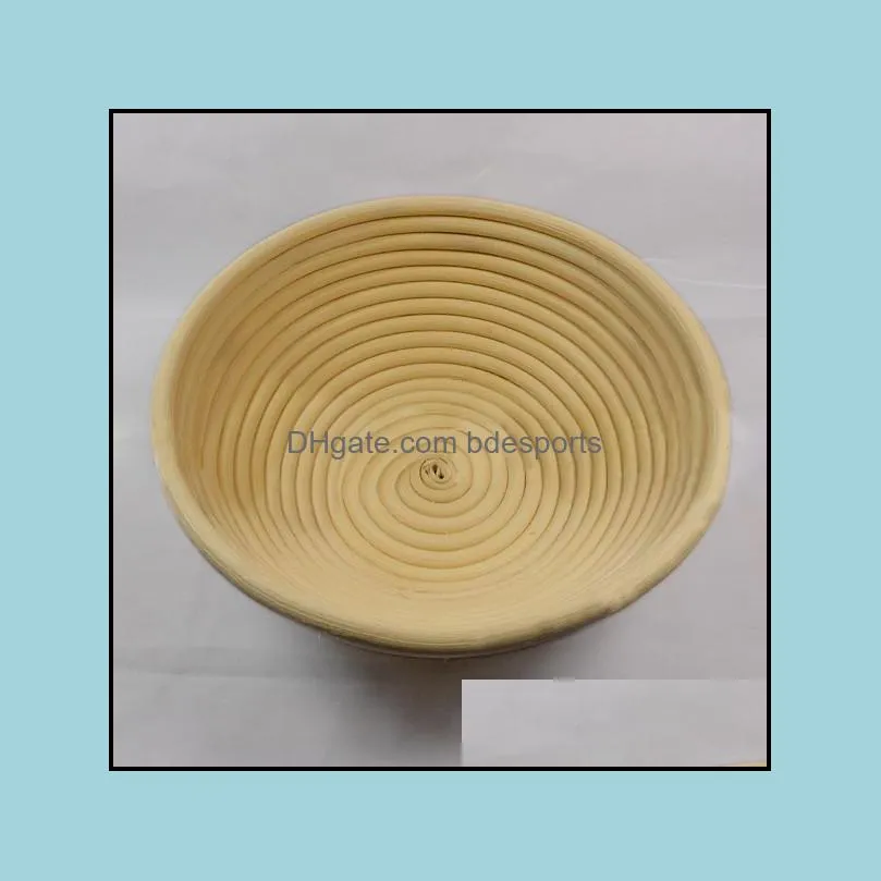 Round Banneton Brotform Bowl Shape Bread Proofing Proving Rising Rattan Baskets