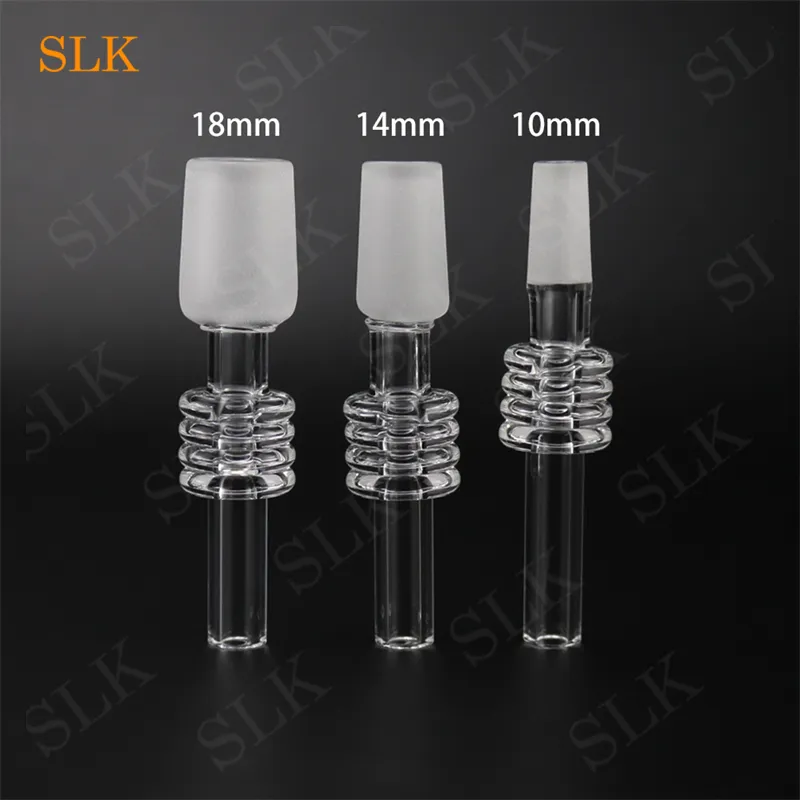 Partihandel HOOPH 10mm 14mm 18mm Quartz Tip Glass Oil Burner Pipe Accessories Quartz Tips för glasvattenbongar Dab Oil Rigs