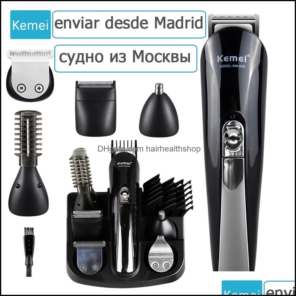 Ferramentas de estilo de cuidados com aparador de cabelo Produtos Kemei 11 em 1 mtifunction clipper profissional elétrico barba dhkrc