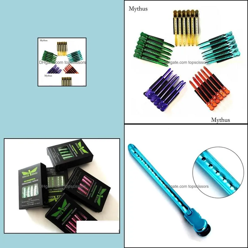 Professional Salon Cutting Coloring Perming Hair Clips,12Pcs/Box Metal Alligator Hair Pins,Hairdresser Styling Hair Accessories