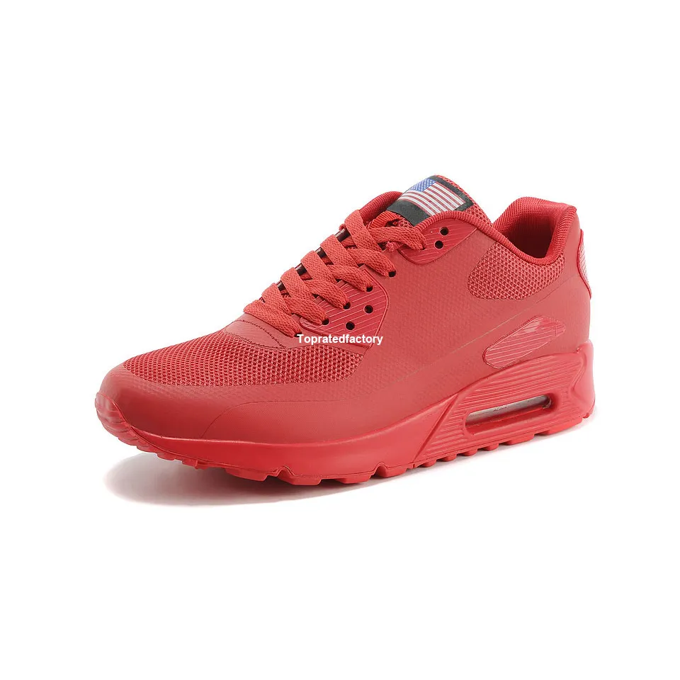 Hyperfuses QS Red Buty do biegania dla mężczyzn Niepodległości Sneakery Męskie amerykańskie flagę sportowe buty damskie USA trenerzy 613841-660