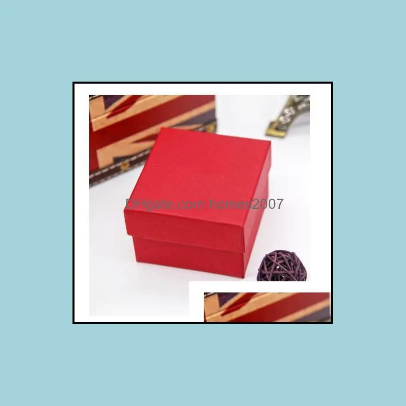 Fashion Watch boxes black red blue paper square watch case with pillow jewelry display box storage box