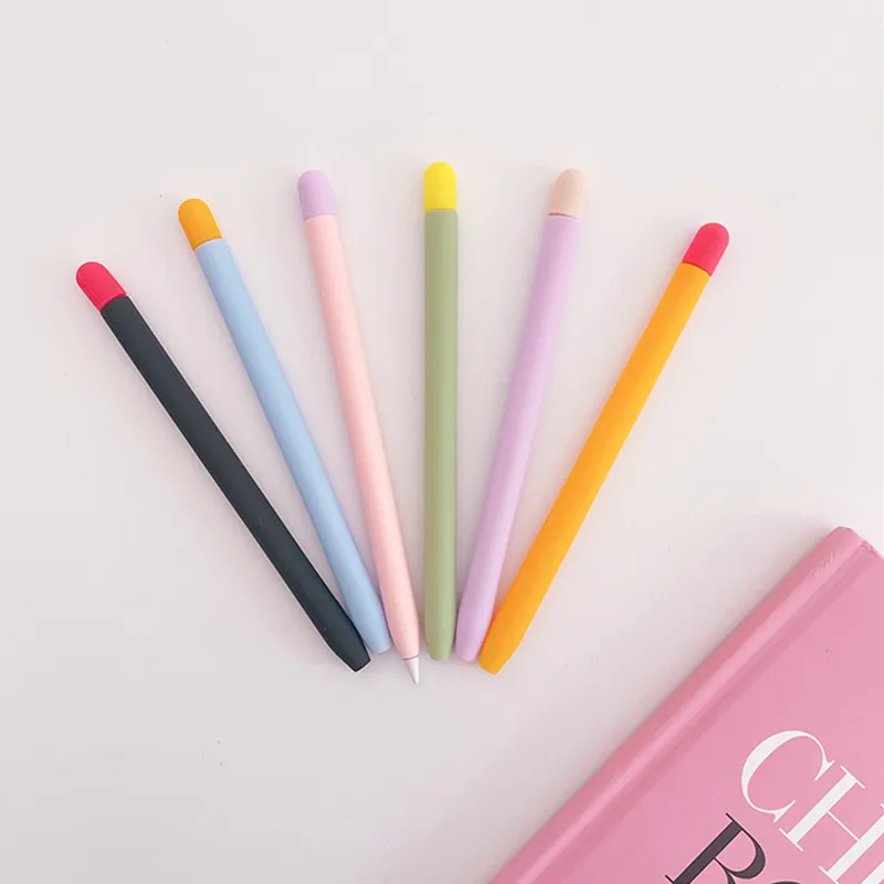 사탕 색상 소프트 케이스 실리콘 표지 Apple iPad 연필 2 Gen Cap Nib Touch Pen Stylus Protector Cover