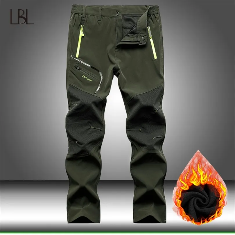 Pantalon d'hiver chaud en polaire pour hommes, randonnée, trekking, pêche, camping, escalade, pantalon d'extérieur épais 201126