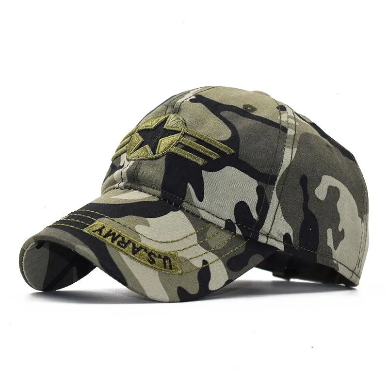 Mens US Army Baseball Cap Men Camo Casquette Homme vrouwen camouflage vissen snapback Tactical Trucker Desert Hat