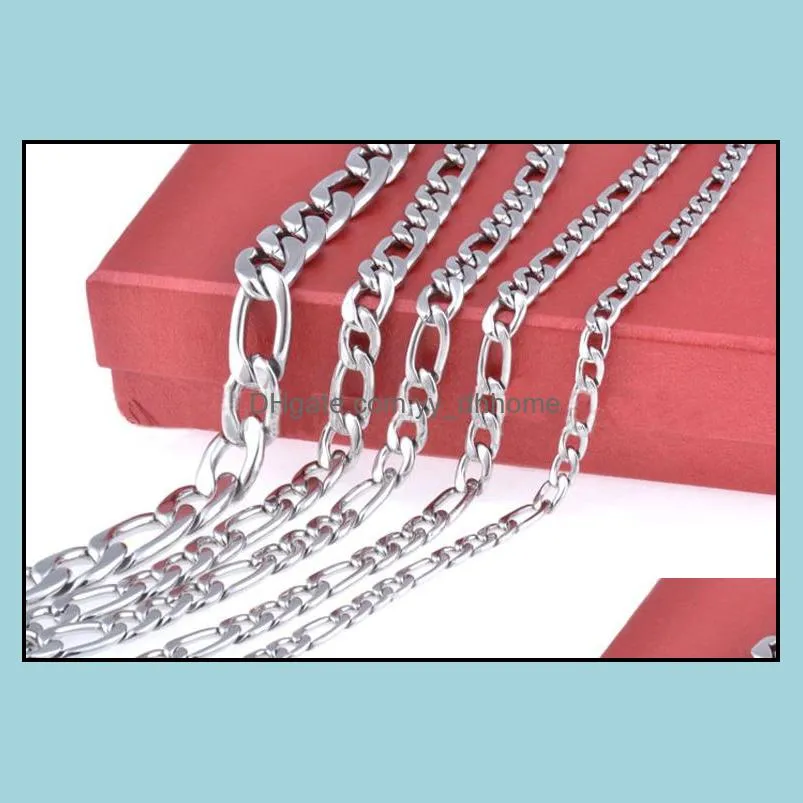 6mm gold bracelet chains for men hot sale titanium steel link chain bracelets 22cm fashion jewelry wholesale - 0780wh