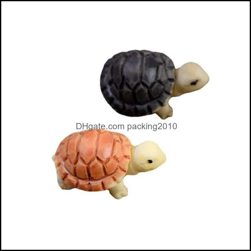 turtle fairy garden miniature mini animal tortoise resin artificial craft bonsai garden decoration 2cm 2 colors pad11454