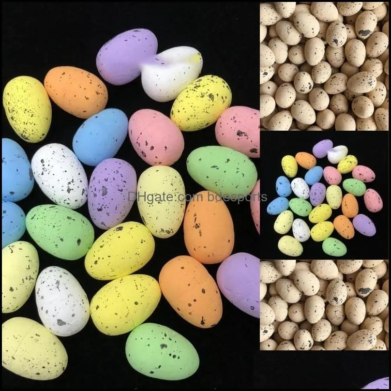 Multi Color Party Supplies Simulation Pigeon Eggs 2*3cm Easter Fashion Bird Egg Festival Decoration 0 08hj P2