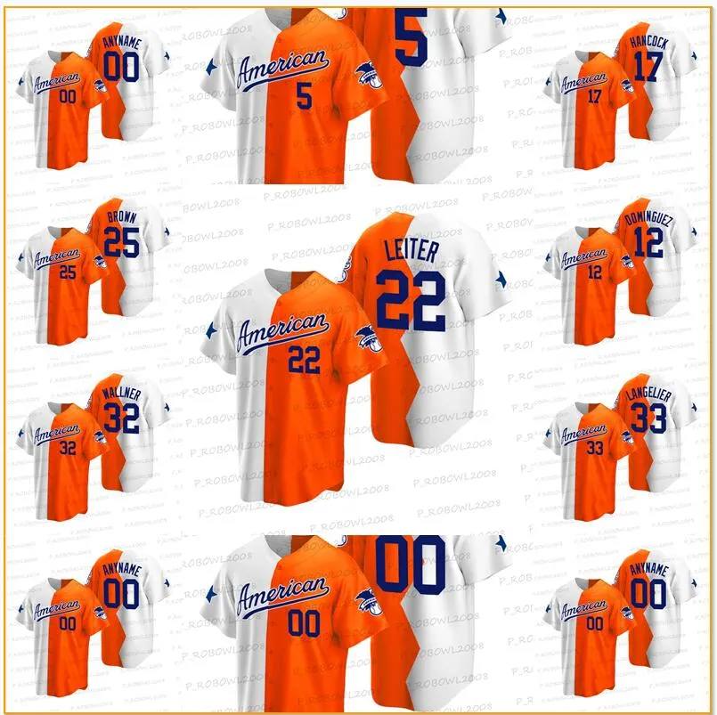 Save Big on Bulk 2022 All Star Jerseys Mlb 2022 All Star American League  Custom Futures Game Split Jersey White Orange Denzel Clarke Emerson Hancock 