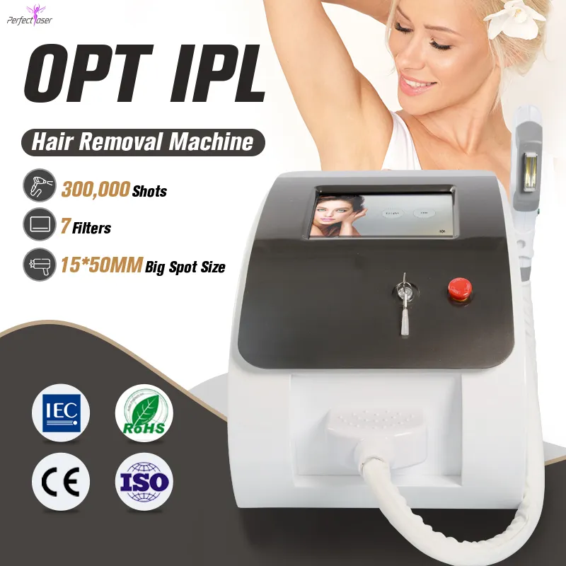 Équipement de beauté laser OPT IPL le plus populaire, nouveau style de machine IPL pour épilation arrière, rajeunissement de la peau Elight