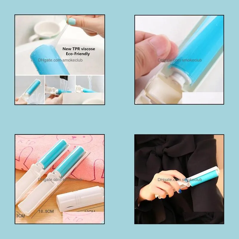 Washable Lint Dust Hair Remover Folding Cloth Sticky Roller Brush CleanerWX