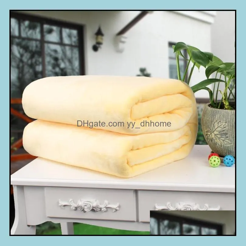 blankets soft solid blankets solid bedspread plush winter summer throw blanket warm double blanket 12 colors lxl989y