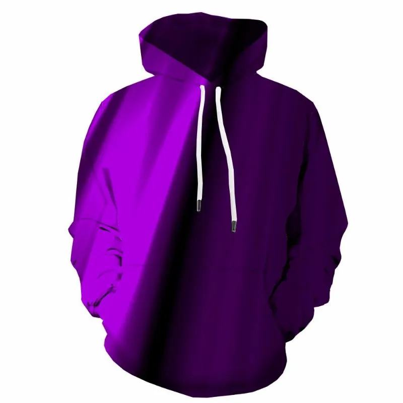 Moletons moletons de moletons com capuz de capuz Men Men roxo com capuz casual Sweatshirt Festa imprimida 3D Capuz Anime Swea de manga longa