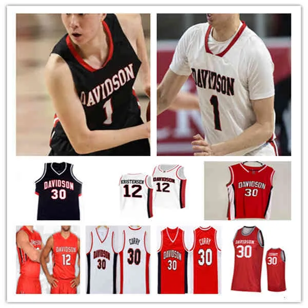 NCAA Basketball Davidson Wildcats Jersey Stephen Curry Foster Loyer Hyunjung Lee Luka Brajkovic Michael Jones Sam Mennenga Grant Huffman