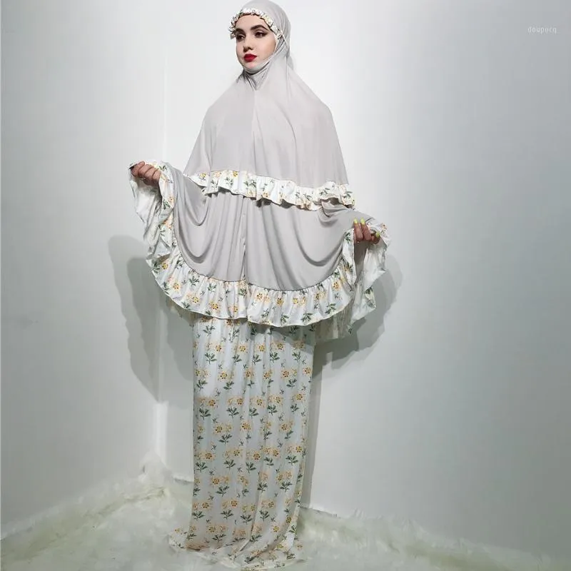 Vêtements ethniques 2022 Vêtements pour femmes musulmanes Moyen-Orient Dubaï Turquie Big Print Robes Mode Femme Abaya