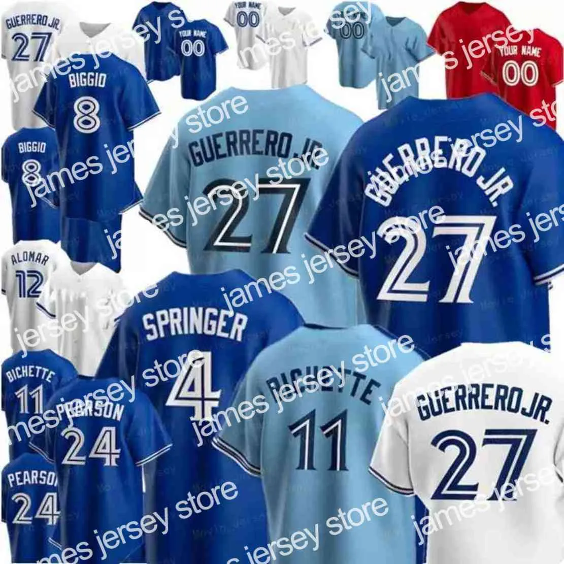 New Vladimir Guerrero Jr. Jersey Cavan Biggio Bo Bichette Hyun-Jin Ryu Randal Grichuk George Springer Lourdes Gurriel Jr. Nate Pearson Alejandro