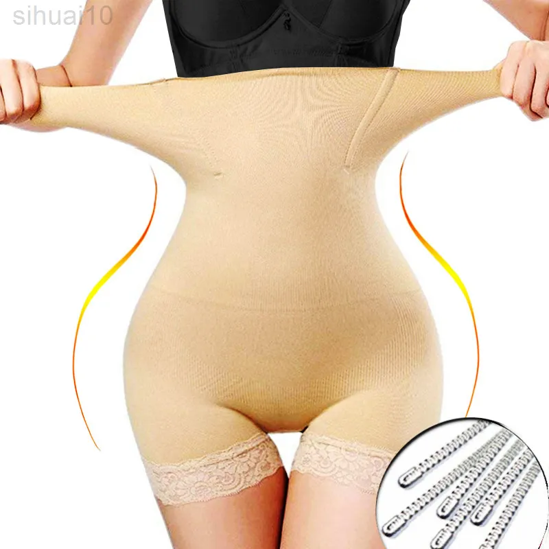 Xs Biancheria intima senza cuciture Pantaloni dimagranti Slip per il controllo della pancia Abito da donna Sollevatore di culo Vita alta Allenatore Slim Body Shaper Shapewear L220802