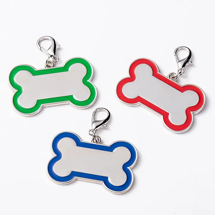 Bone Custom Dog Tag gegraveerde hondenkraagnaam ID -tags voor honden Pet Name Tag Gepersonaliseerde Puppy Tag Cat Dog ID Tags