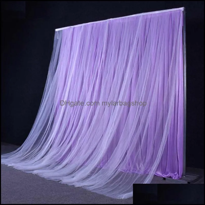 Wedding Backdrops Panels Hanging Curtains Party Backdrop Wedding Decoration Drape Big Events Background Tied/Piped
