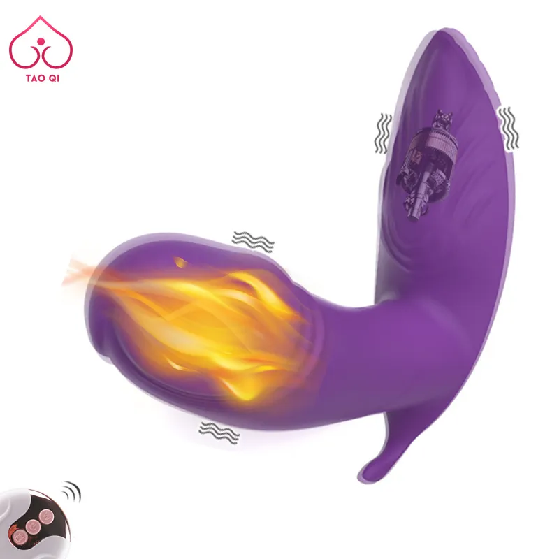 Fernbedienung Tragbare Vibrator Heizung Dildo Weibliche G-punkt Klitoris Unsichtbare Schmetterling Höschen Vibrierende Ei sexy Spielzeug 18