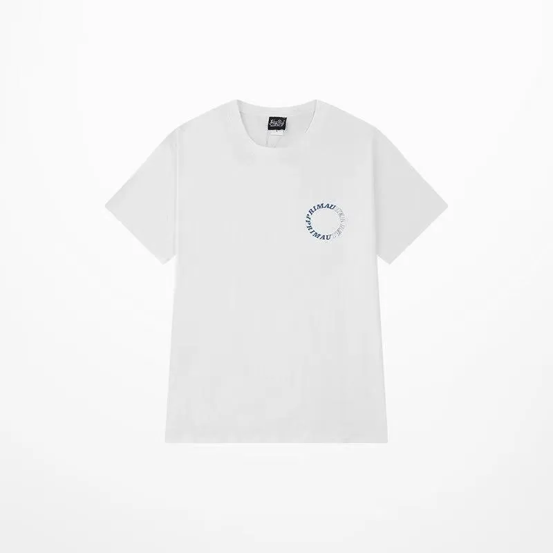 T-shirts voor heren met korte mouwen T-shirt Mannen en vrouwen losmaken Fashion Cuff Instagram Hong Kong Hip Hop Brand Zomerkleding Half SLEEVEMEN's