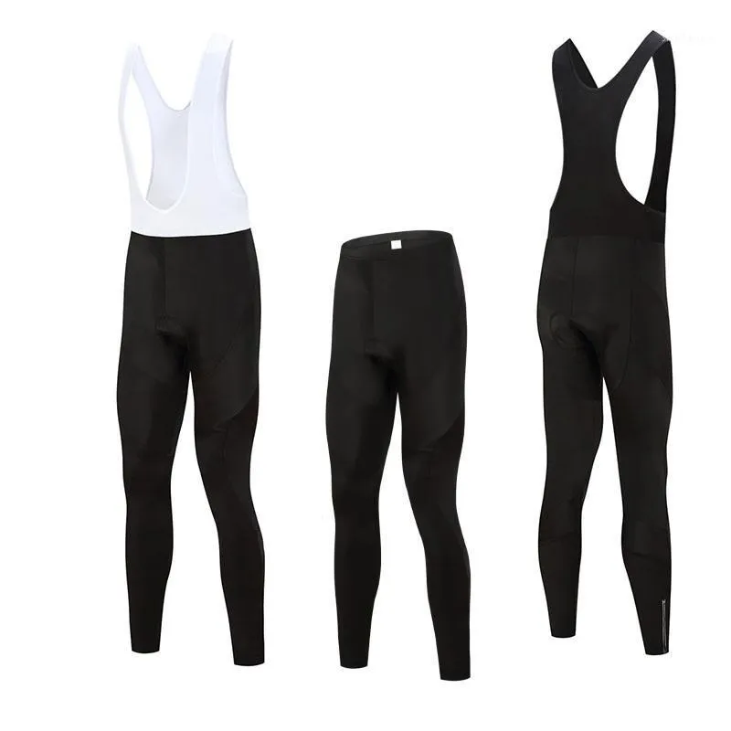 2022 Pure Black Spring Pro 9D Gel Coolmax Radsport-Trägerhose 100 % Lycra MTB Fahrradrennen Unisex