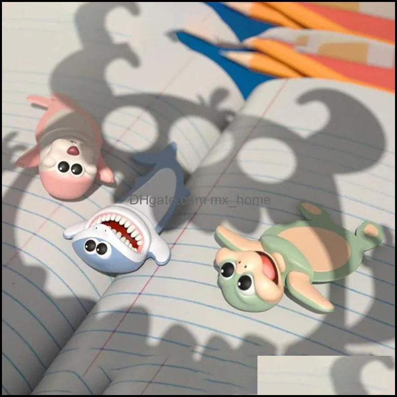 bookmark marine stereo cartoon marker animal bookmarks original gift student pvc funny children cute school material statio m6a4