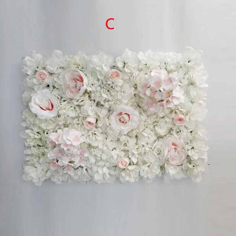12 PEZZI Pannello da parete artificiale in seta di fiori artificiali, per sfondo fotografico, decorazione di nozze
