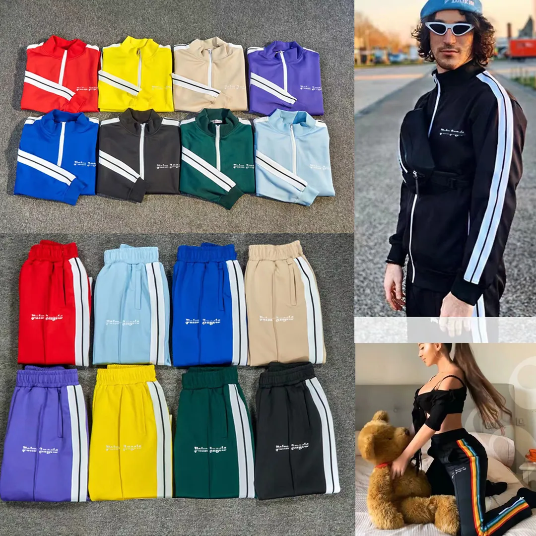 Mens Womens Tracksuits Palm Sweatshirts Suits 남자 트랙 땀복 코트 천사 남자 디자이너 재킷 후드 후드 바지 스포츠웨어 S-XX235V