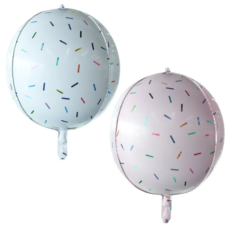 22 pouces feuille ballon décoration couleur bonbon 4D dessin animé aluminium Film ballons décorations de fête d'anniversaire fournitures de fête