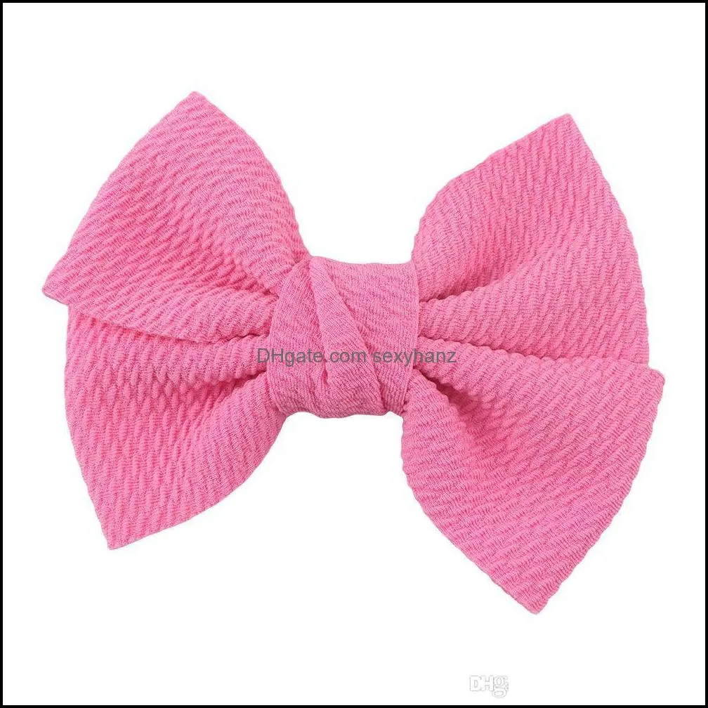 4.5 inch Baby Bow Hairpins corn kernels Bows Hair grips children Girls Solid Hair Clips Kids Hair Accessories 18 colors Barrettes