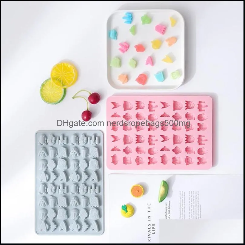 Food Grade Silicone Mould DIY Animal Fudge Cooking Molds Ice Cream Chocolate Tool Home Bakery Pastry Kitchen High Quality 3 9yx G2
