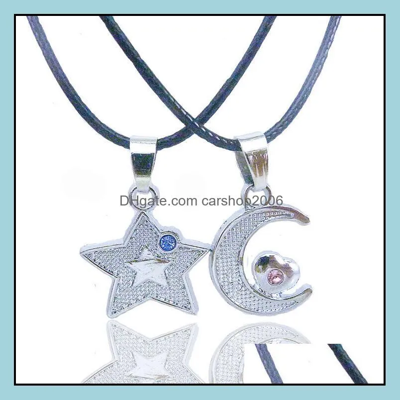 couple necklace necklaces hot sale real lover pendants pu chain necklaces for women girl fashion jewelry wholesale free shipping