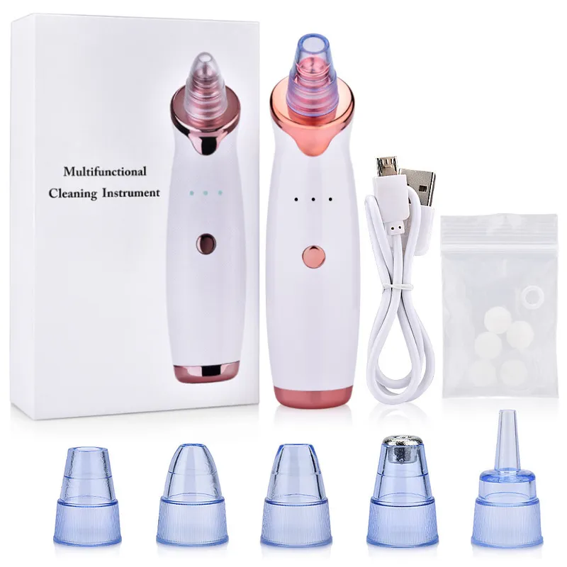 Microdermabrasion Blackhead Remover Aspiration sous vide Visage Bouton Acné Comédon Extracteur Pores Nettoyant Outils de soins de la peau 220722